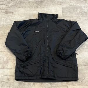 Columbia Sportswear Mens‎ Long Sleeve Full Zip Windbreaker Jacket Black Size: XL